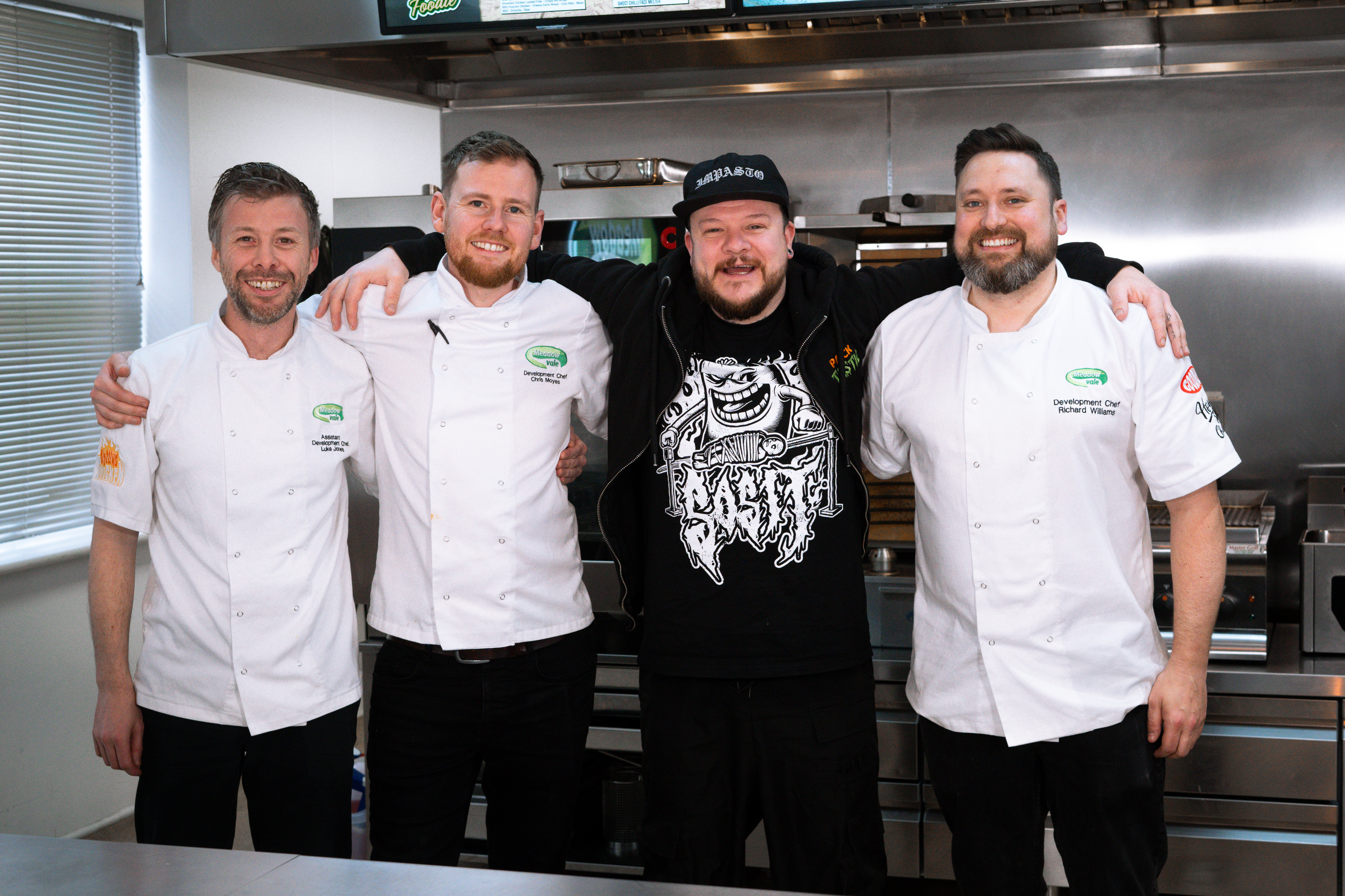 The fat foodie with the development chefs .jpg
